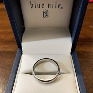 NEW Blue Nile Palladium Wedding Band Ring